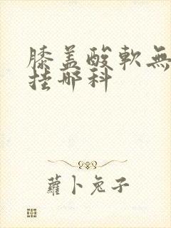 膝盖酸软无力要挂哪科封面