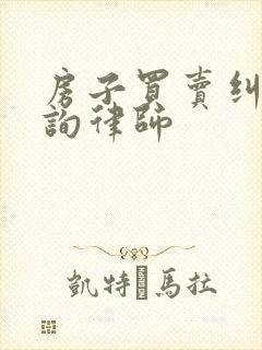 房子买卖纠纷咨询律师