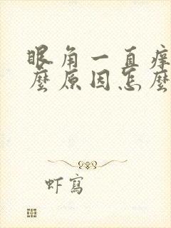 眼角一直痒是什么原因怎么办封面