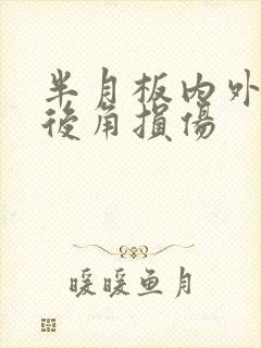 半月板内外侧前后角损伤