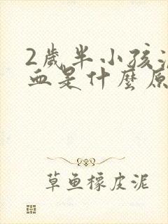 2岁半小孩流鼻血是什么原因封面