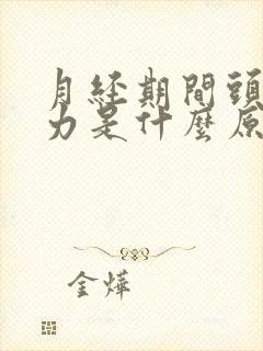 月经期间头晕乏力是什么原因