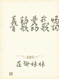 真的爱我吗是哪首歌的歌词