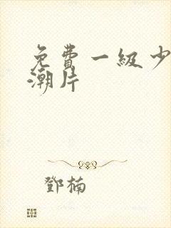 免费一级少妇高潮片