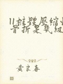l1椎体压缩性骨折是几级伤残赔多少钱封面