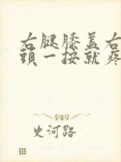右腿膝盖右侧骨头一按就疼怎么回事