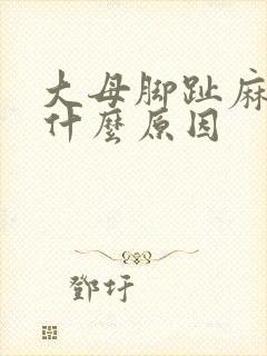 大母脚趾麻木是什么原因