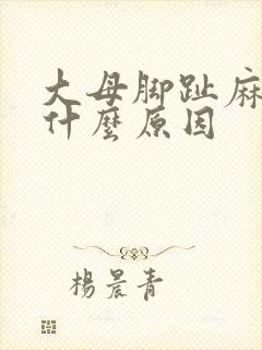 大母脚趾麻木是什么原因