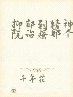 抑郁到精神科医院治疗那个科