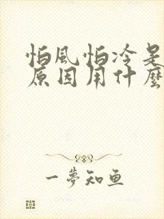 怕风怕冷是什么原因用什么能治疗
