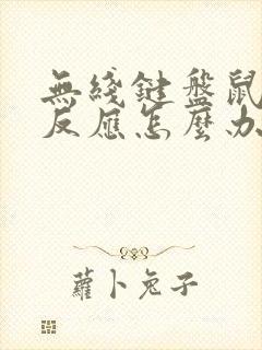 无线键盘鼠标没反应怎么办封面