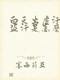 白天出虚汗晚上盗汗是怎么回事封面