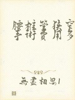 腰椎管狭窄微创手术费用多少钱