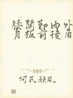 膝关节内外侧半月板前后角损伤2度