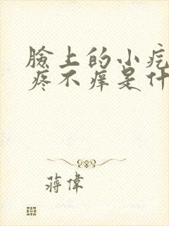脸上的小疙瘩不疼不痒是什么