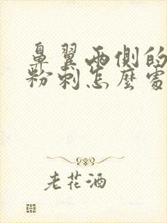 鼻翼两侧的白头粉刺怎么处理