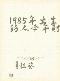 1985年出生的人今年财运如何封面