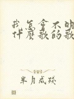 我怎会不明白是什么歌的歌词