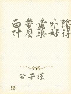 白带黄外阴痒用什么药好得快