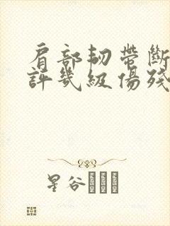 肩部韧带断裂能评几级伤残