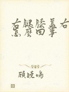 右腿膝盖右边疼怎么回事