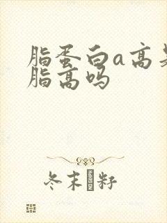 脂蛋白a高是血脂高吗封面
