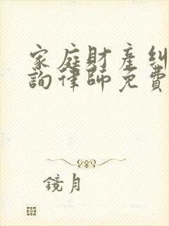 家庭财产纠纷咨询律师免费