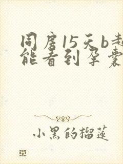 同房15天b超能看到孕囊吗