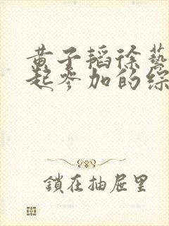 黄子韬徐艺洋一起参加的综艺