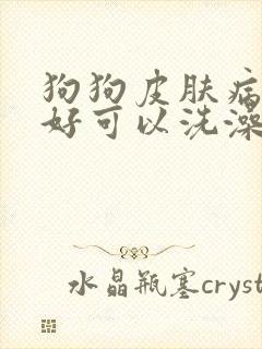 狗狗皮肤病还没好可以洗澡吗