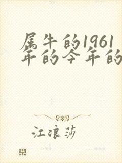 属牛的1961年的今年的运气怎么样