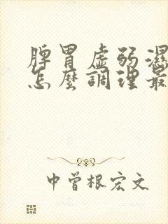 脾胃虚弱湿气重怎么调理最好