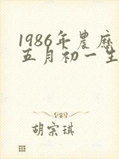 1986年农历五月初一生男命运如何