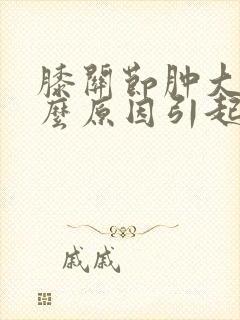 膝关节肿大是什么原因引起的