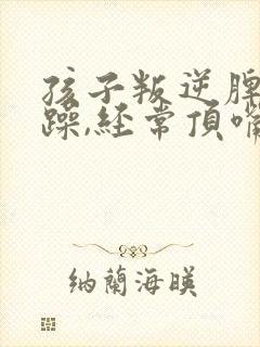 孩子叛逆脾气暴躁,经常顶嘴