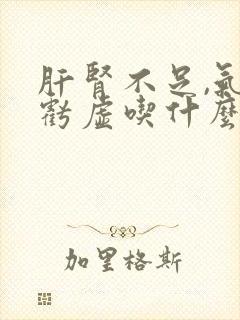 肝肾不足,气血亏虚吃什么