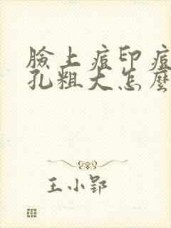 脸上痘印痘坑毛孔粗大怎么治疗好