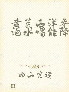 黄芪西洋参枸杞泡水喝能降血压吗