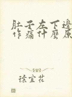 肚子左下边隐隐作痛什么原因女性