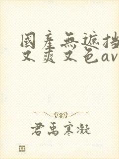 国产无遮挡又黄又爽又色av