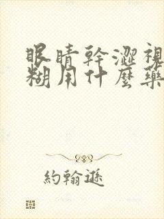 眼睛干涩视力模糊用什么药治疗