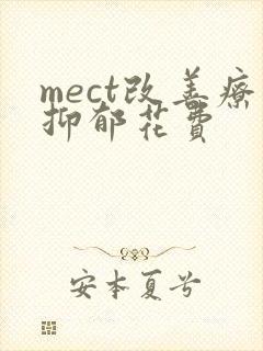 mect改善疗抑郁花费