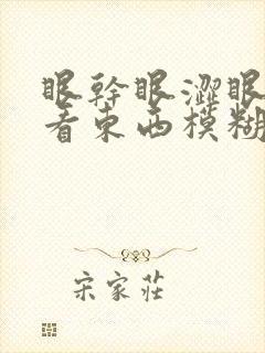 眼干眼涩眼疲劳看东西模糊是怎么回事