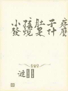 小孩肚子疼呕吐发烧是什么原因封面