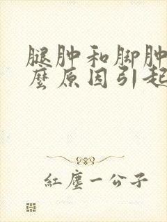 腿肿和脚肿是什么原因引起的