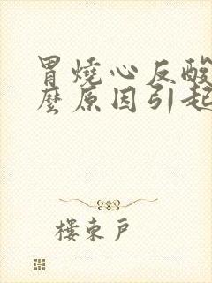 胃烧心反酸是什么原因引起封面