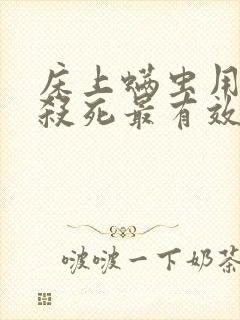 床上螨虫用什么杀死最有效
