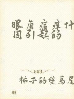 眼角痛痒什么原因引起的封面