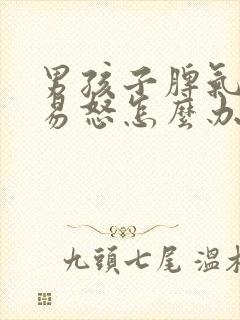 男孩子脾气暴躁易怒怎么办