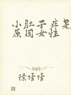 小肚子疼是什么原因女性